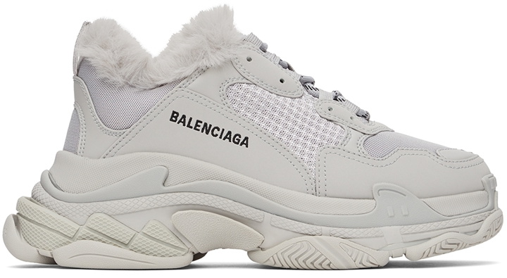 Photo: Balenciaga Black & White Triple S Sneaker