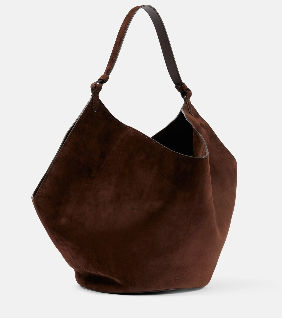 Khaite Lotus Medium suede tote bag