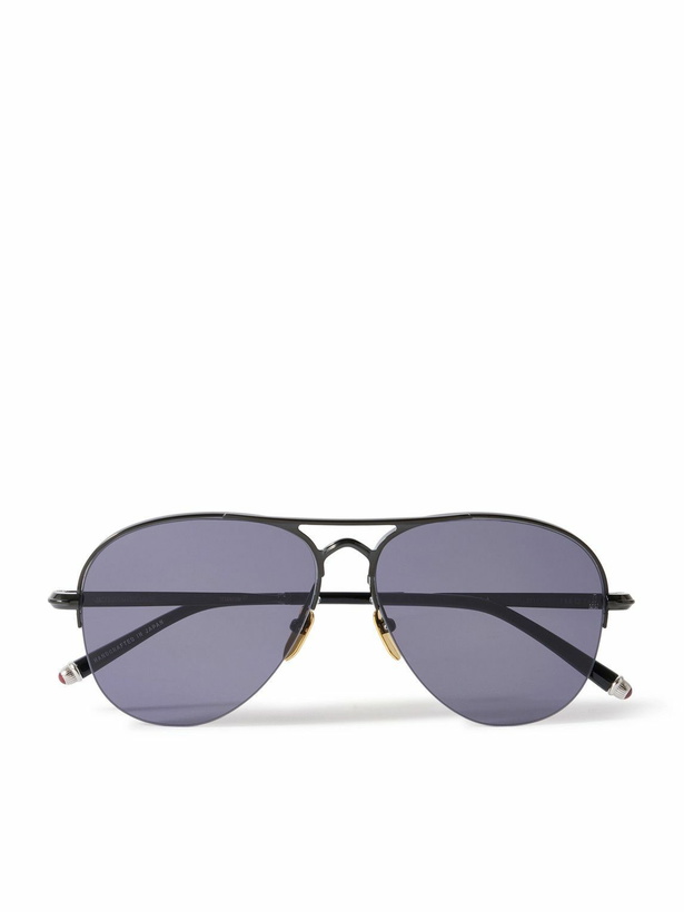 Photo: Jacques Marie Mage - Amelia Aviator-Style Metal Sunglasses