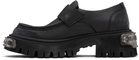 Balenciaga Black Tractor Loafers