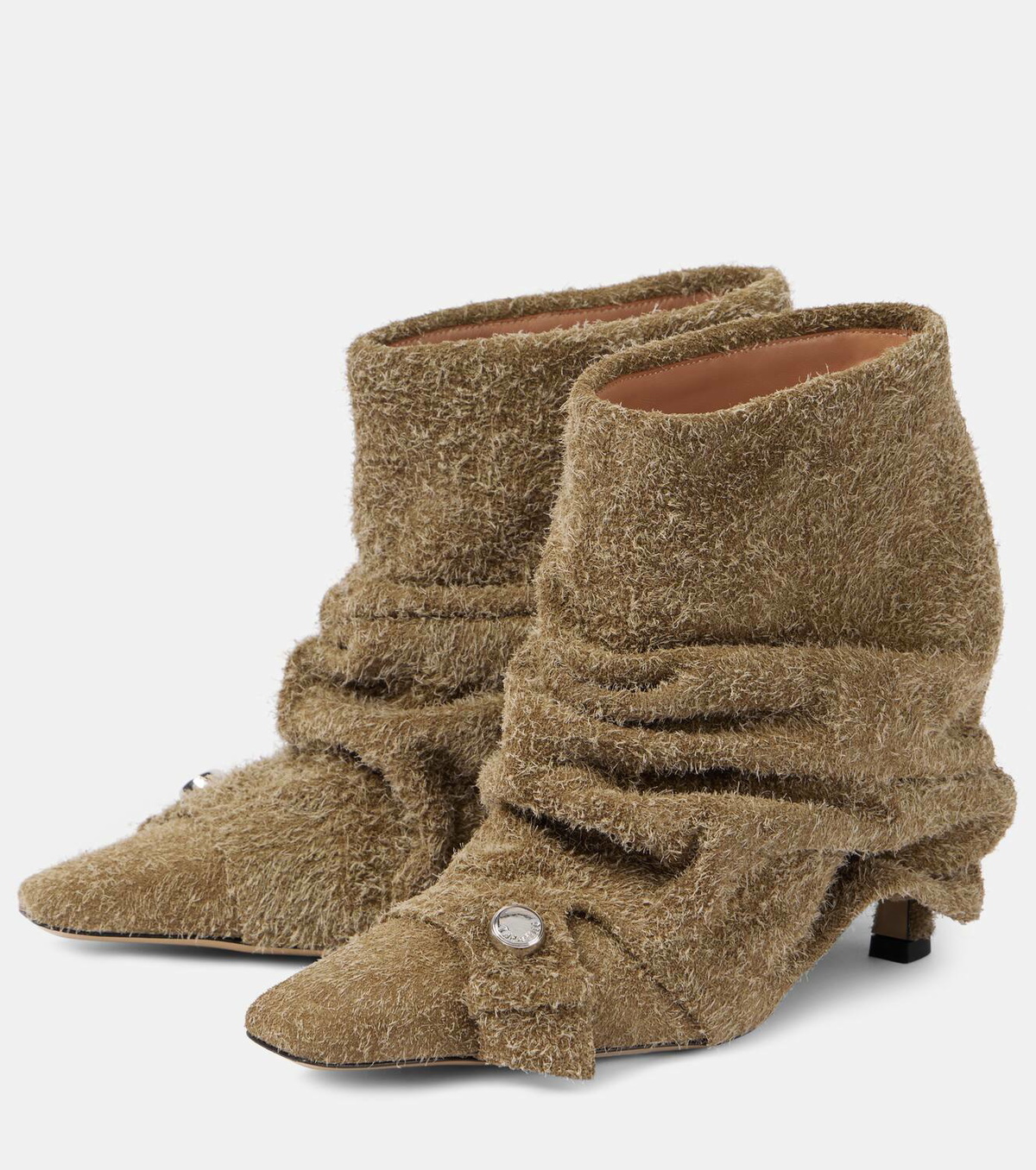 The Attico Juno 95 suede ankle boots The Attico