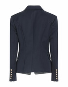 Balmain Womens Blazer Midnight in Blue