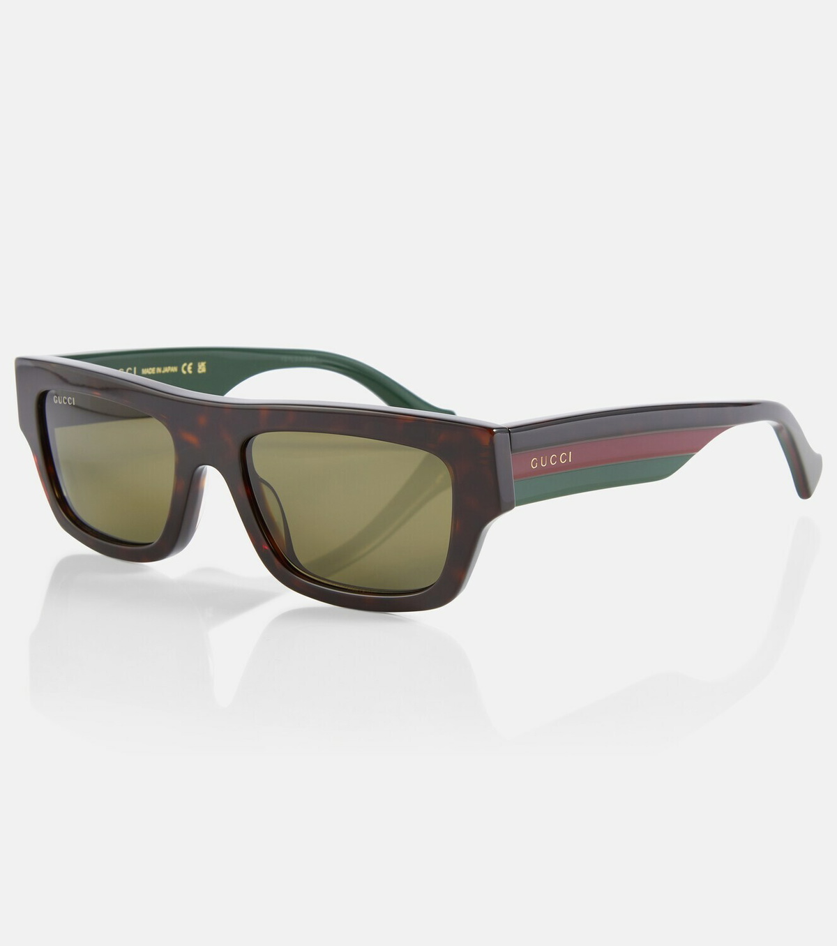 Gucci web hot sale stripe sunglasses