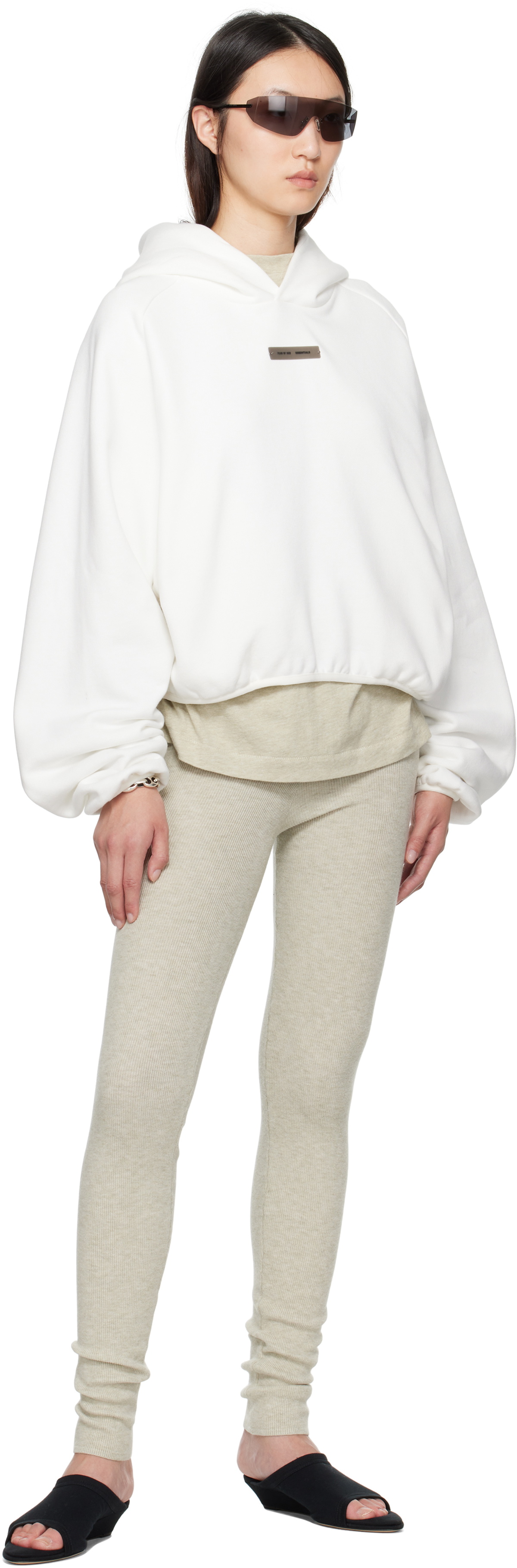 Fear of God ESSENTIALS Beige Soft Rib Leggings
