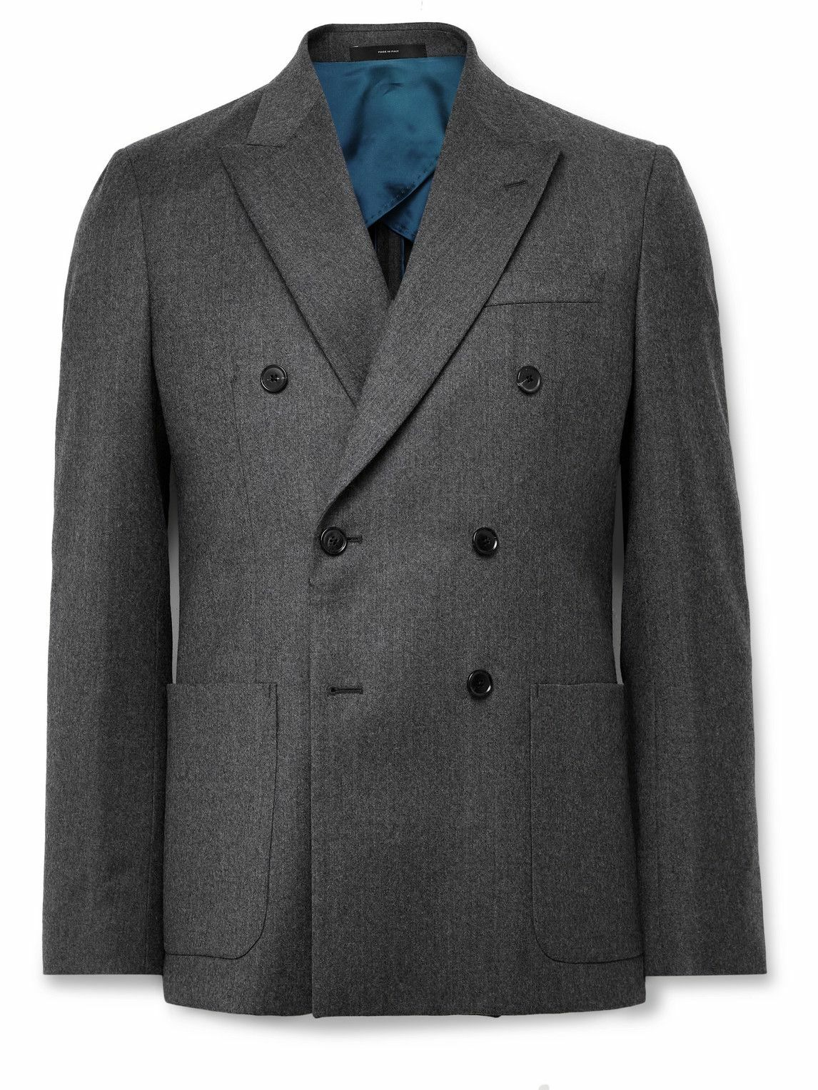 Paul Smith - Double-Breasted Wool and Cashmere-Blend Flannel Suit