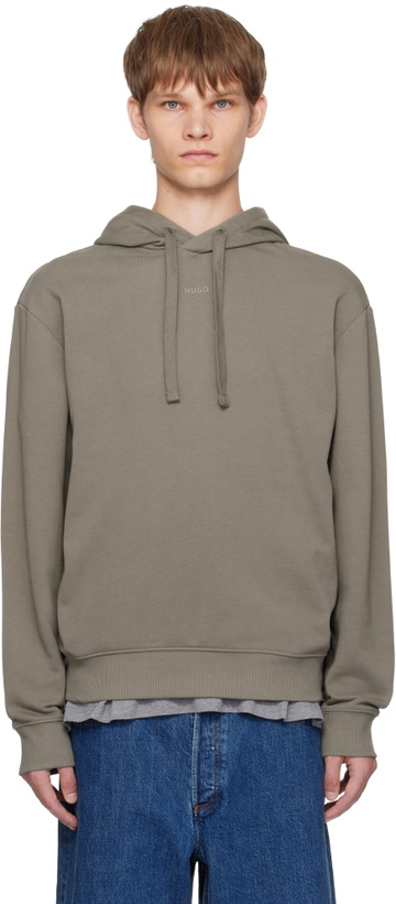Photo: Hugo Taupe Cotton-Terry Relaxed-Fit Hoodie