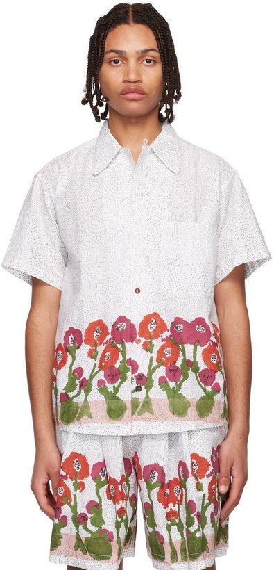 Photo: STORY mfg. White Alfie Kungu Edition Organic Cotton Shirt