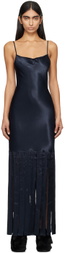 Eckhaus Latta Navy Gloam Maxi Dress