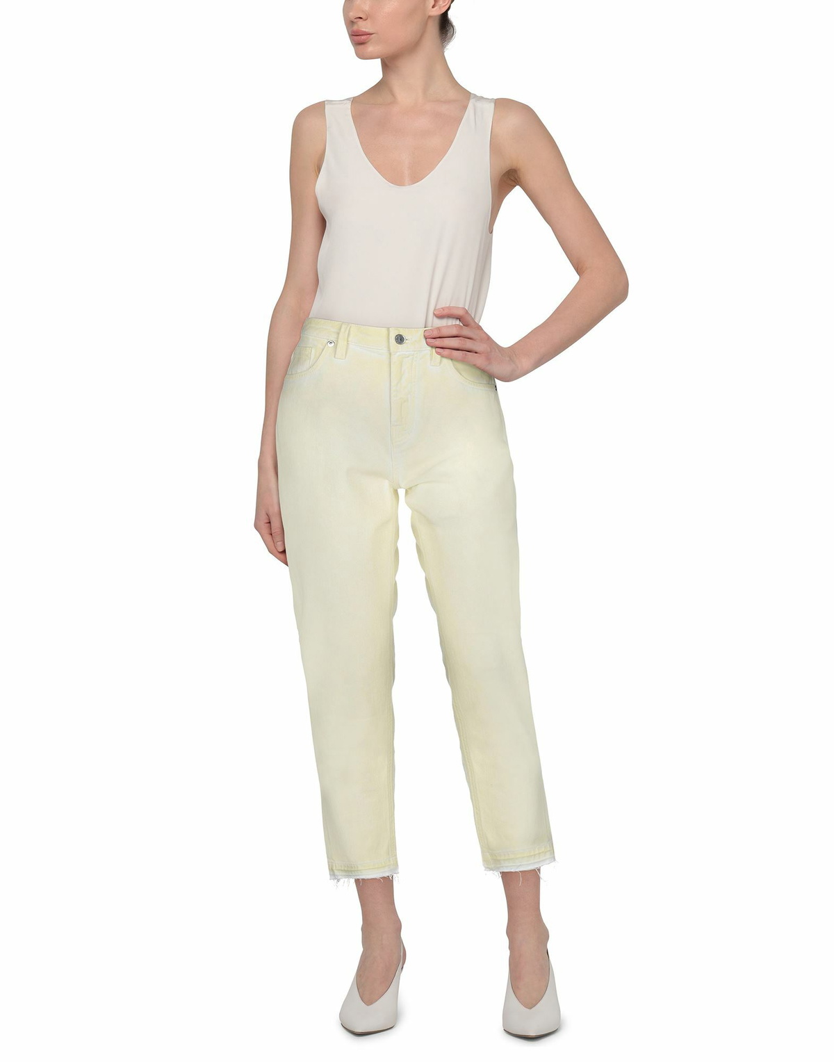 Pt Torino Womens Jeans in Yellow