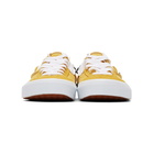 Vans Yellow and White Checkerboard Cap Slip-On Sneakers