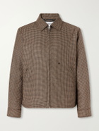Corridor - Dekalb Houndstooth Wool-Twill Jacket - Brown