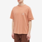 Bram's Fruit Men's Outline Lemon T-Shirt in Terracotta
