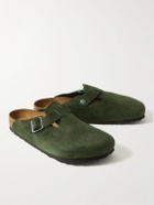 Birkenstock - Boston Suede Sandals - Green