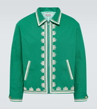 Bode Ripple embroidered cotton jacket