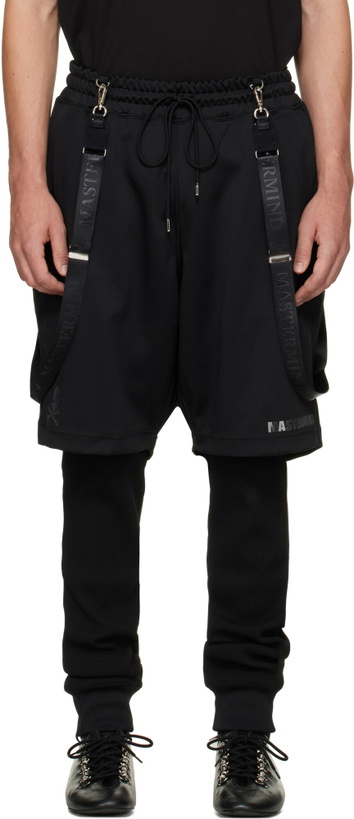 Photo: MASTERMIND WORLD Black Layered Trousers