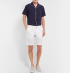 Officine Generale - Julian Slub Cotton and Linen-Blend Shorts - Men - White