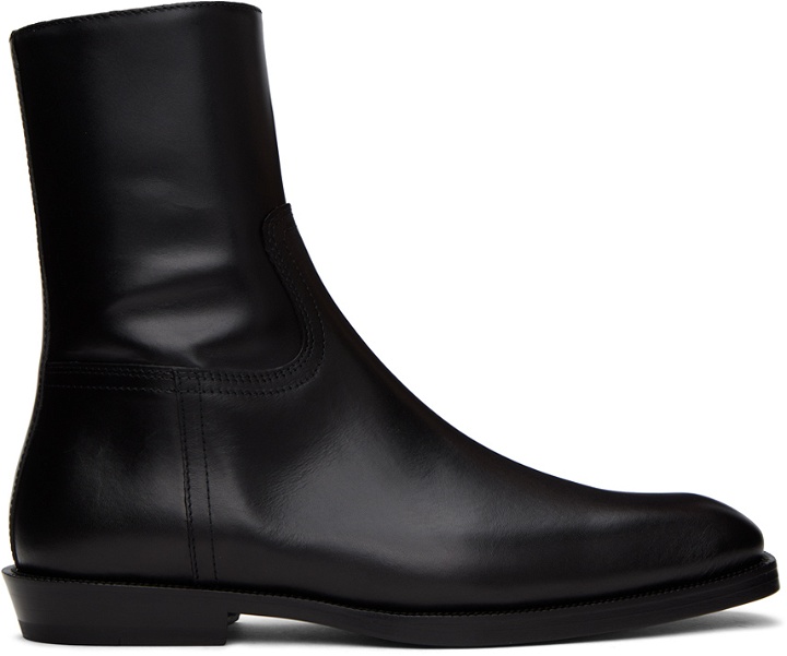Photo: Dries Van Noten Black Leather Boots
