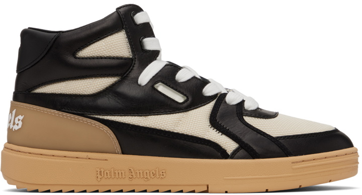 Photo: Palm Angels Off-White & Black University New York High Top Sneakers