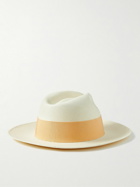 Frescobol Carioca - Rafael Grosgrain-Trimmed Straw Panama Hat - Neutrals