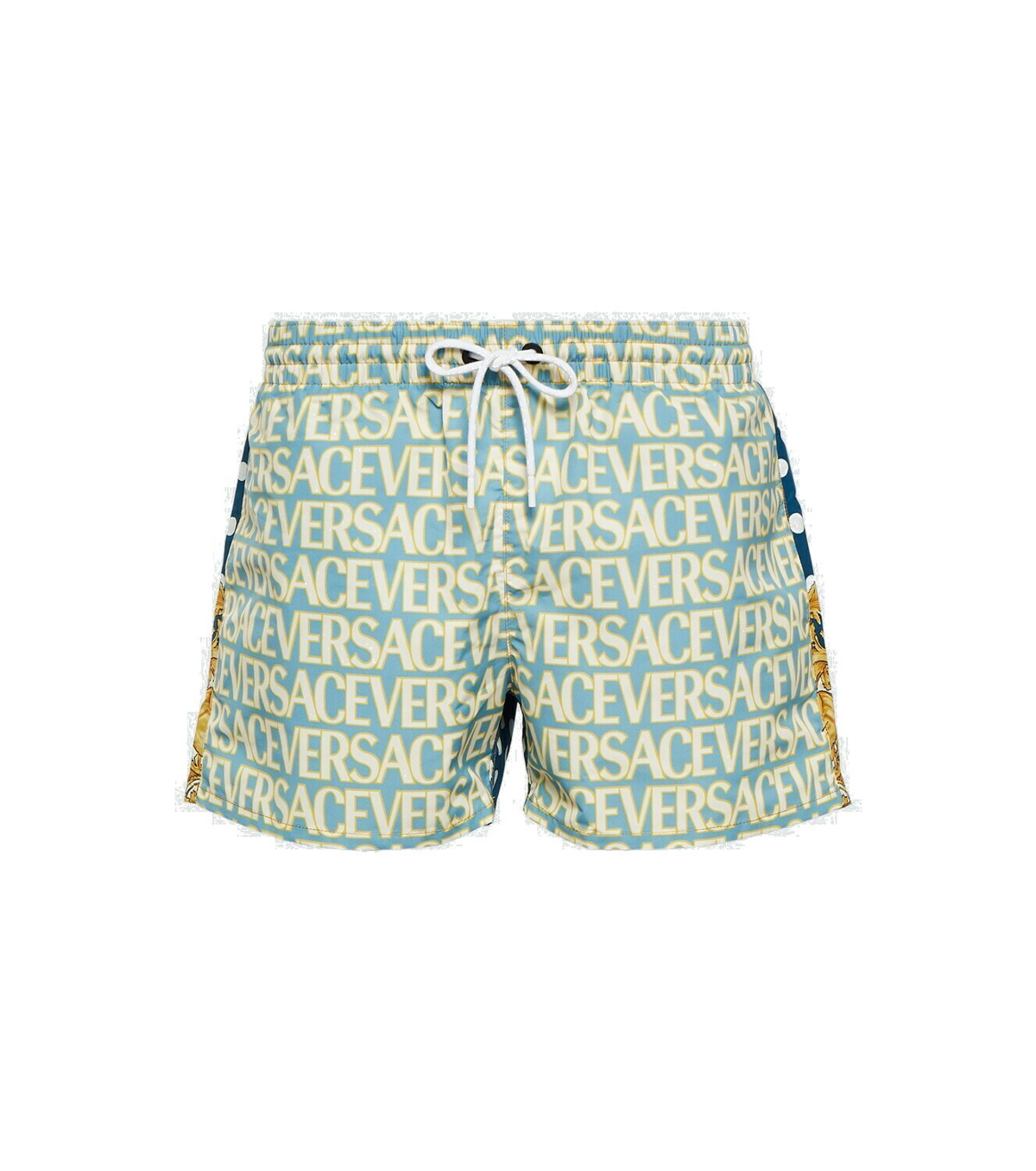 Versace Logo printed swim trunks Versace