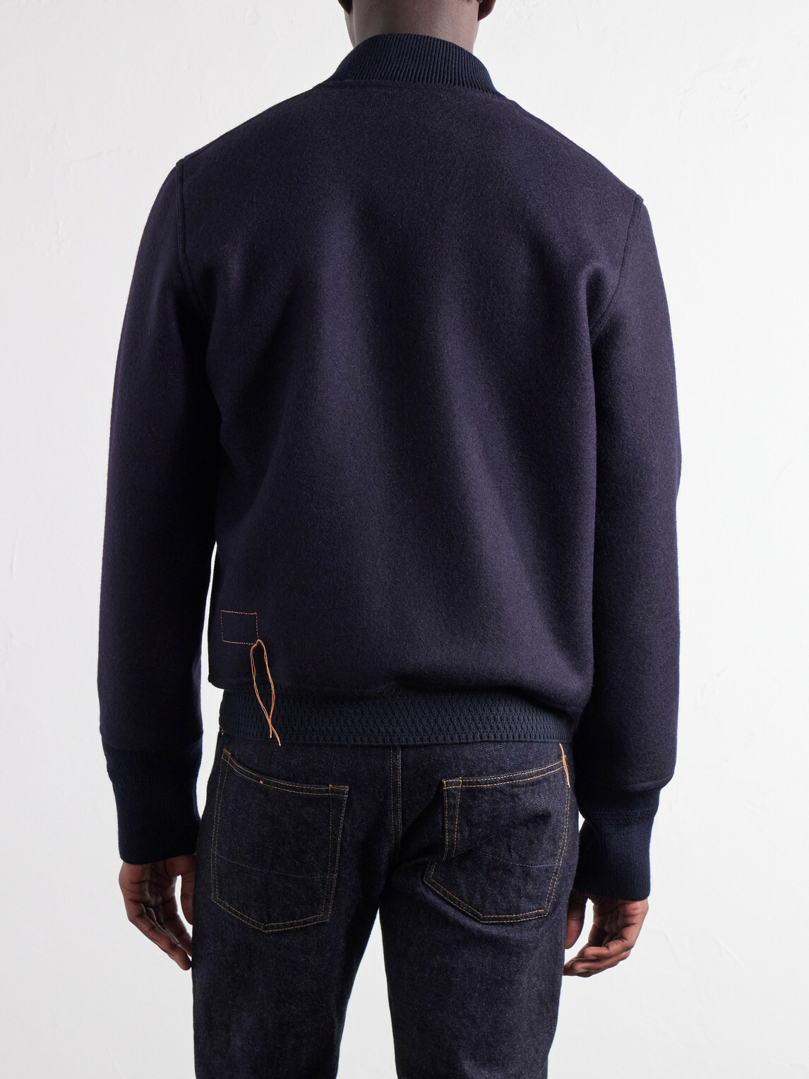 Fortela - Cruiser Wool Bomber Jacket - Blue