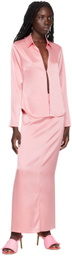 Paris Georgia Pink Staple Midi Skirt