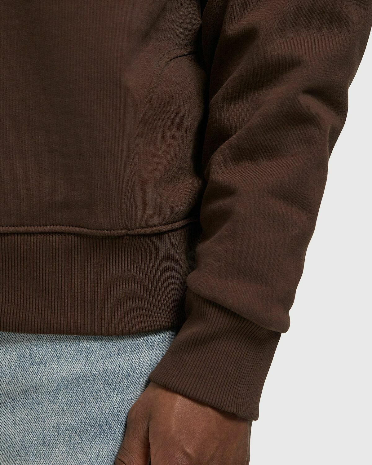 EMBLEM HALF ZIP SWEATER