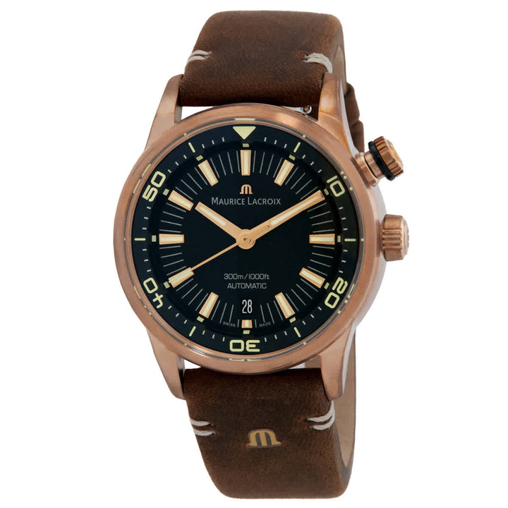 Photo: Maurice Lacroix Limited Edition Pontos S Diver Automatic Black Dial Watch PT6248-BRZ01-330-3