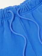 Cherry Los Angeles - Straight-Leg Logo-Embroidered Cotton-Jersey Sweatpants - Blue