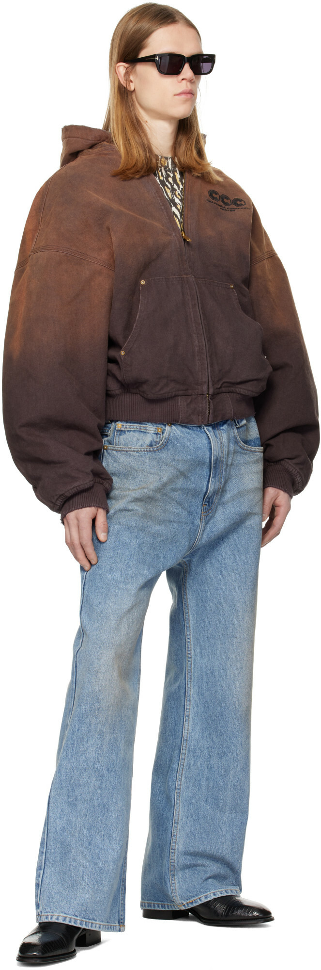 WILLY CHAVARRIA Brown Quilted Juggernaut Jacket
