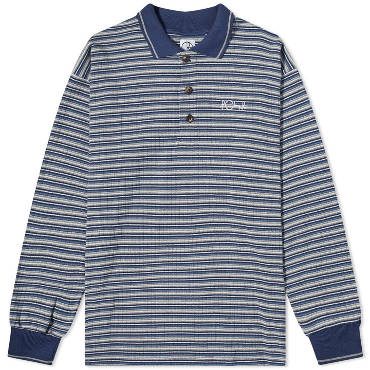 Photo: Polar Skate Co. Long Sleeve Stripe Polo Shirt