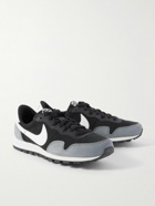 Nike - Air Pegasus 83 Premium Leather-Trimmed Suede Sneakers - Black