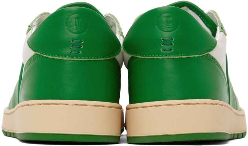 COLLEGIUM Green & White Pillar Destroyer Low Sneakers
