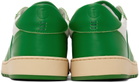 COLLEGIUM Green & White Pillar Destroyer Low Sneakers