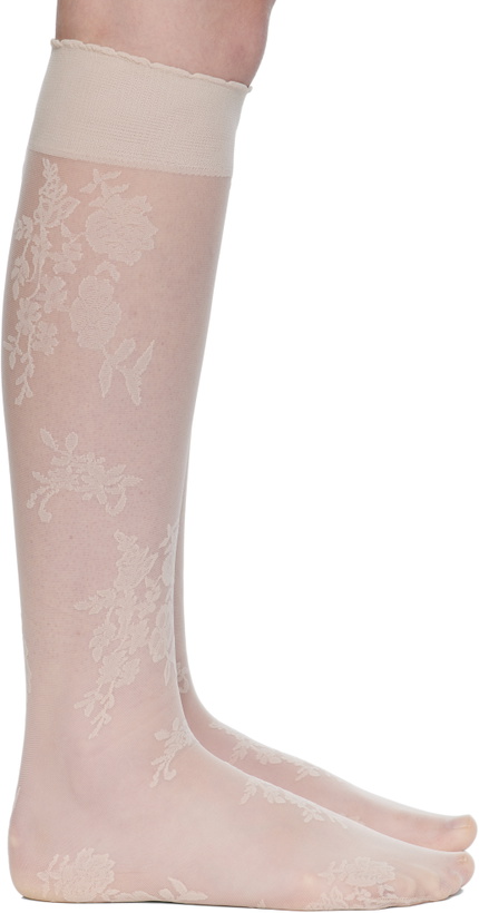 Photo: Valentino Beige Floral Socks