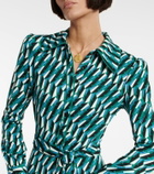 Diane von Furstenberg - Printed tie-waist jumpsuit
