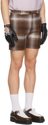 Ernest W. Baker Brown Check Shorts