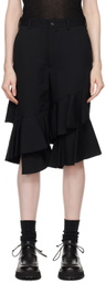 Black Comme des Garçons Black Ruffled Trousers