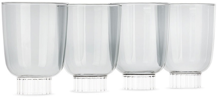 Photo: Ichendorf Milano Gray Liberta Stemmed Water Glass Set, 4 pcs
