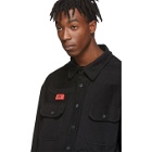 424 Black Reworked Tee Work Shirt Jacket