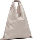MM6 Maison Margiela Taupe Classic Medium Triangle Tote