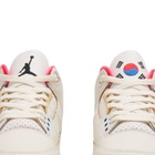 Air Jordan 3 Retro OG 'Seoul' Sneaker in White/Black/Sport Royal/Challenge Red