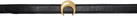 Marine Serre Black Vegetable Leather Moon Belt