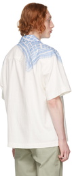 Jacquemus Blue Print 'La Chemise Jean' Short Sleeve Shirt