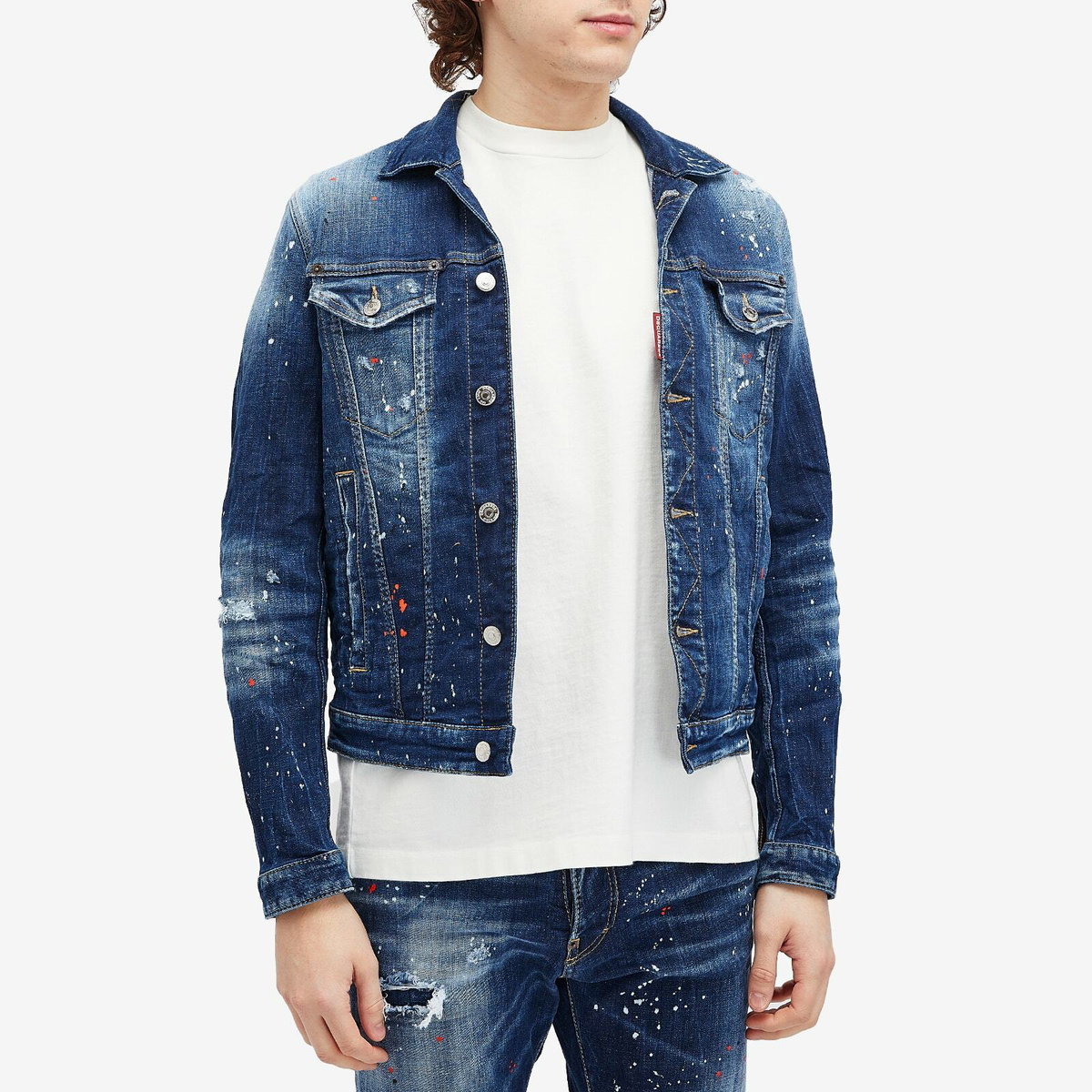 Dsquared2 Men's Dan Jean Jacket in Navy Blue