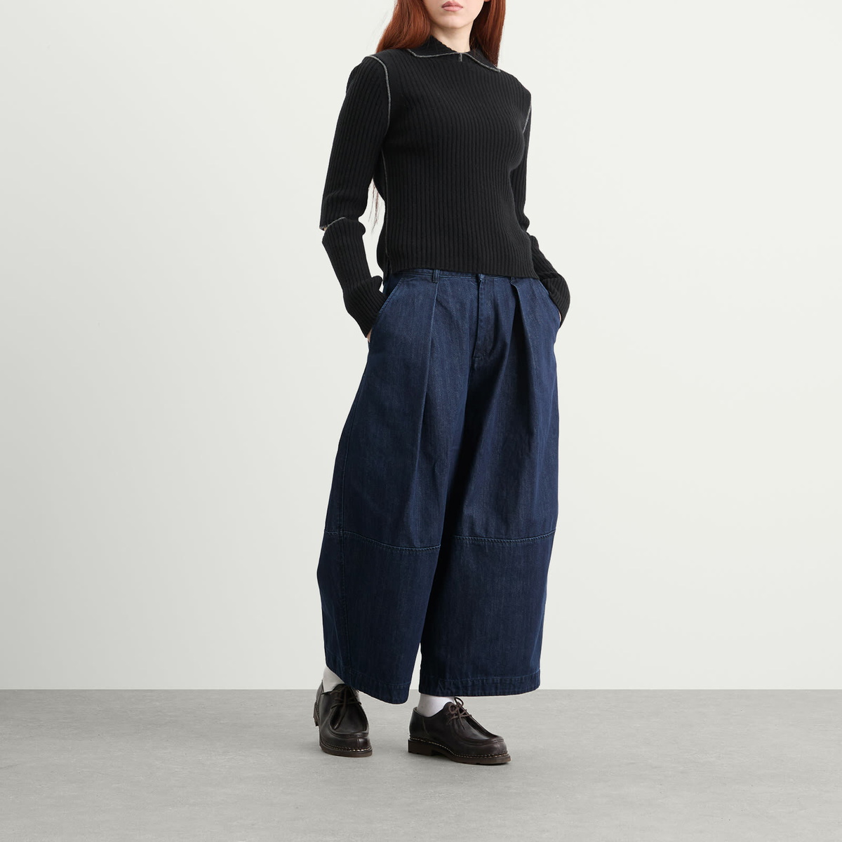 YMC Women's Deadbeat Denim Trouser in Indigo Denim