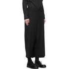 Yohji Yamamoto Black Wrap Layered Trousers