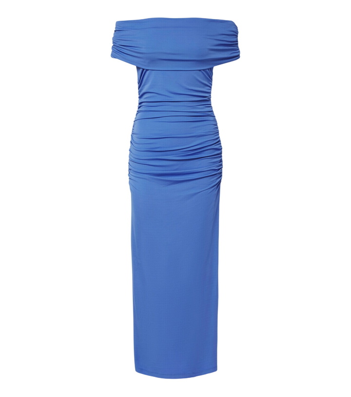 Photo: Carolina Herrera Ruched off-shoulder jersey midi dress