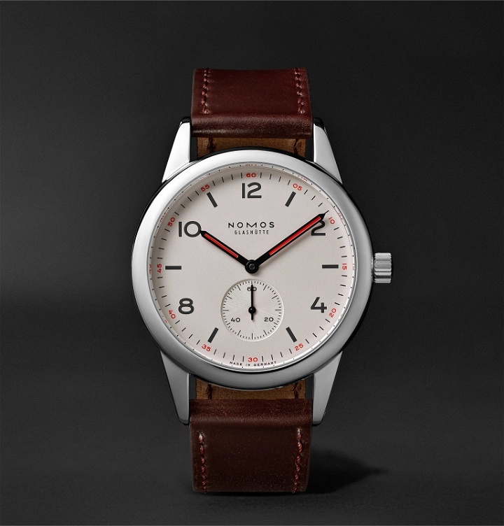 Photo: NOMOS Glashütte - Club Automat Automatic 40mm Stainless Steel and Cordovan Leather Watch, Ref. No. 751 - White