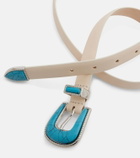 Déhanche Travertine leather belt